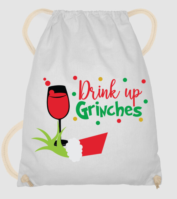 Drink up Grinches model alb pe tricou