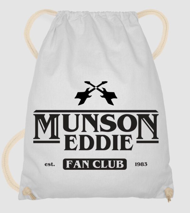 eddie munson fan club model alb pe tricou
