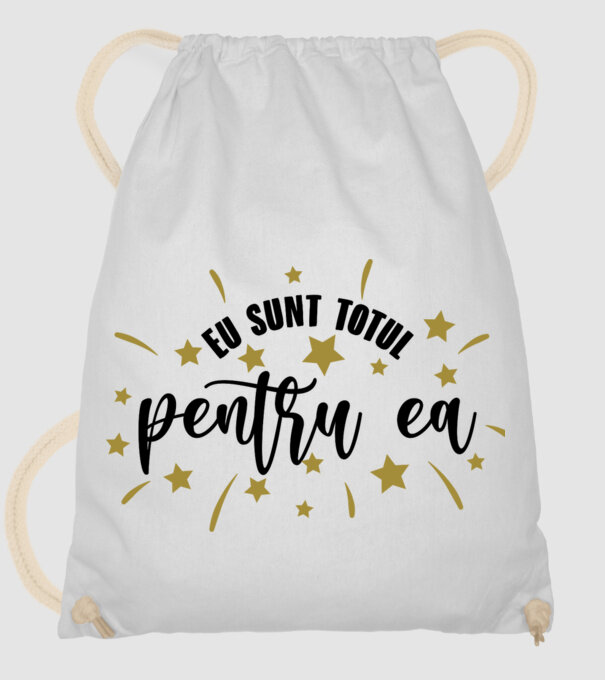 Eu sunt totul pentru el/ ea model alb pe tricou