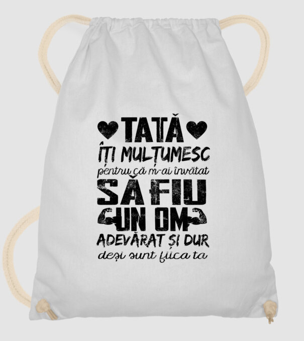 fiică crescută ca fiu Alb model alb pe tricou