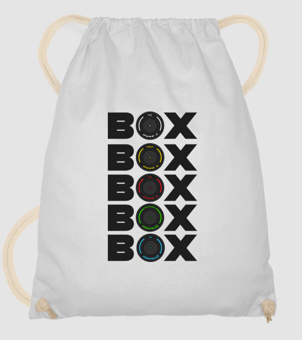 Forma1 box model alb pe tricou