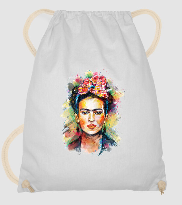 Frida Kahlo model alb pe tricou