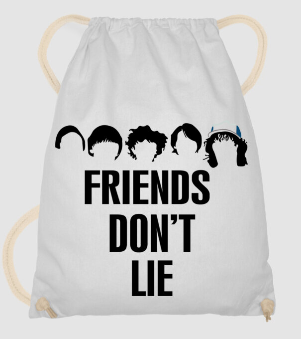 friends dont lie stranger things model alb pe tricou