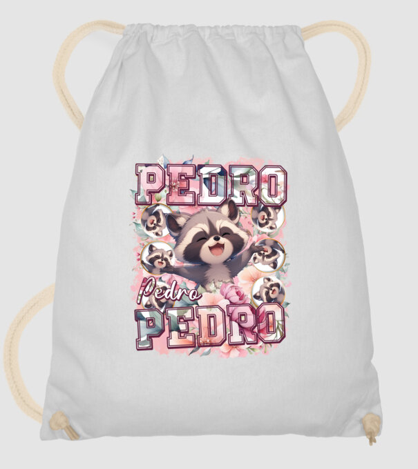 Girly Pedro model alb pe tricou