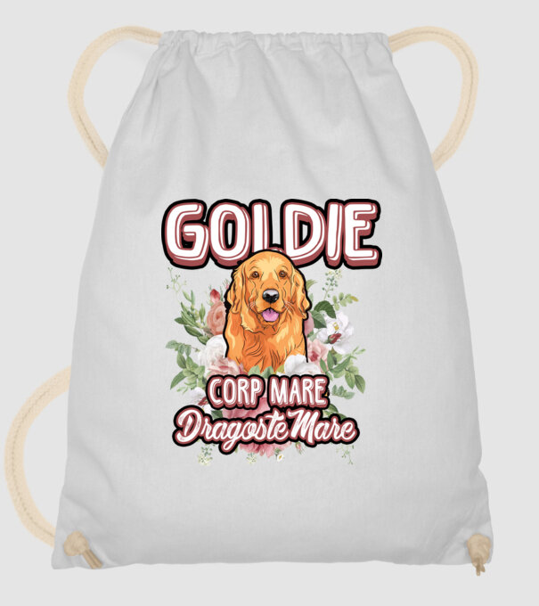 Goldie picioare mici dragoste mare model alb pe tricou