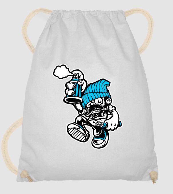 Graffiti model alb pe tricou