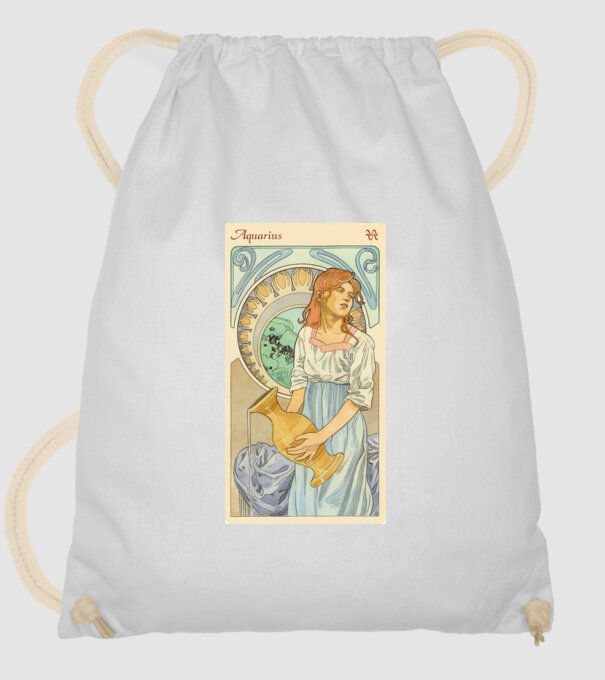 Horoscop Tarot VARSATOR model alb pe tricou