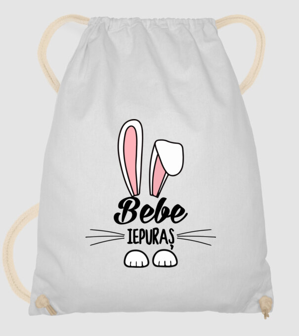iepuraș bebe model alb pe tricou