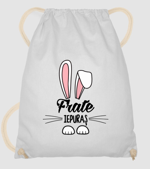 iepuraș frate model alb pe tricou