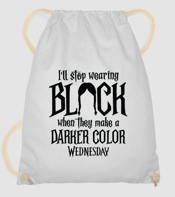 ill stop wearing black model alb pe tricou