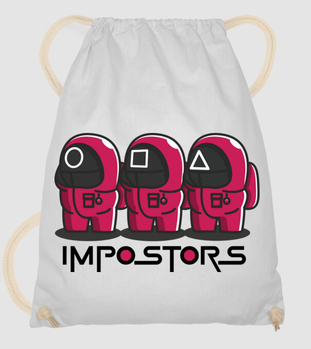 impostors squid game model alb pe tricou