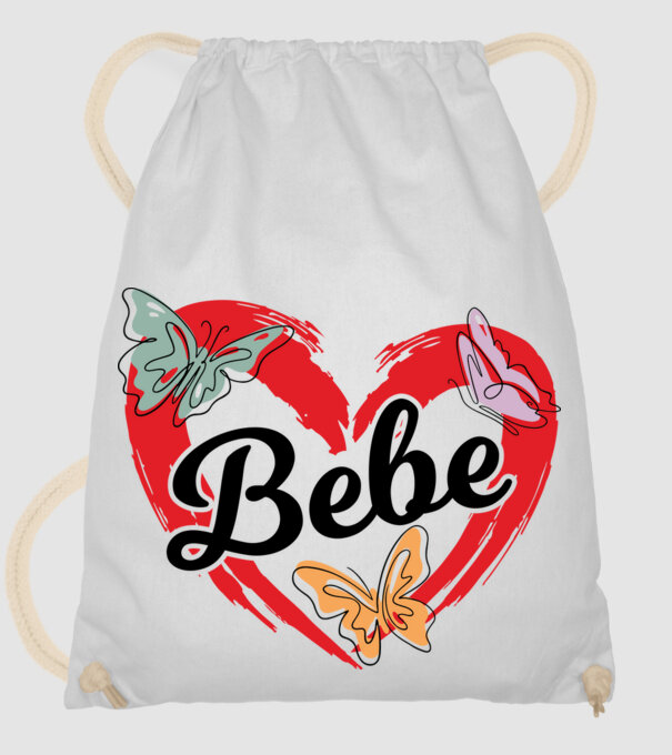 Bebe model alb pe tricou