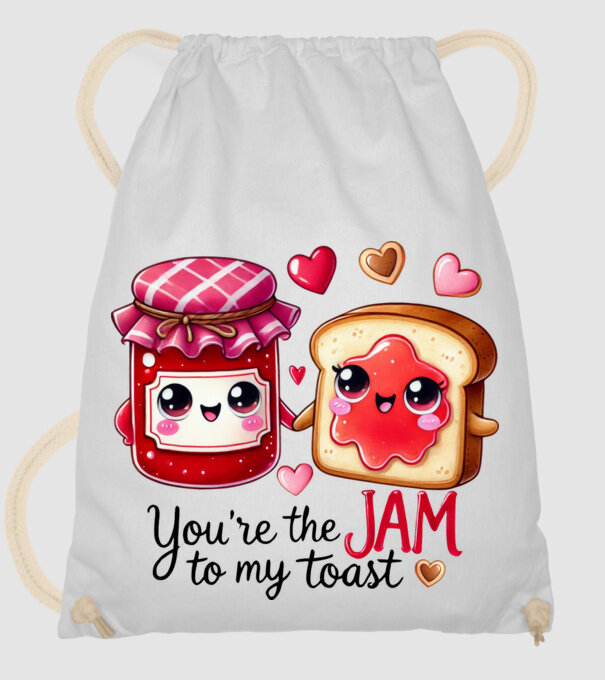 Jam to my Toast model alb pe tricou