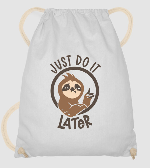 Just do it model alb pe tricou