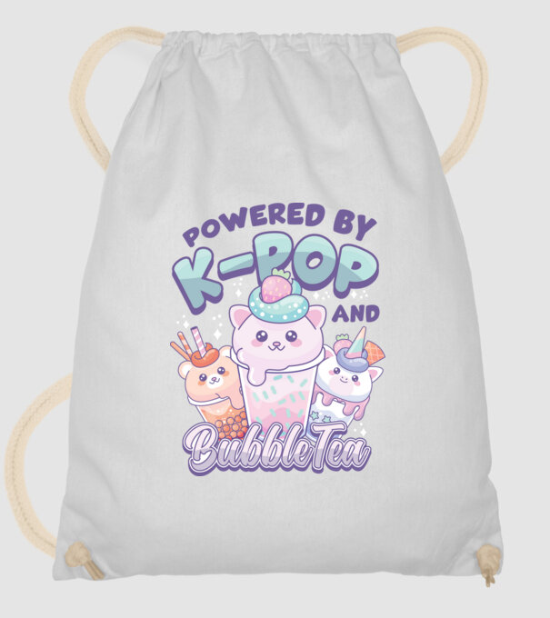 K-POP BUBBLE TEA model alb pe tricou