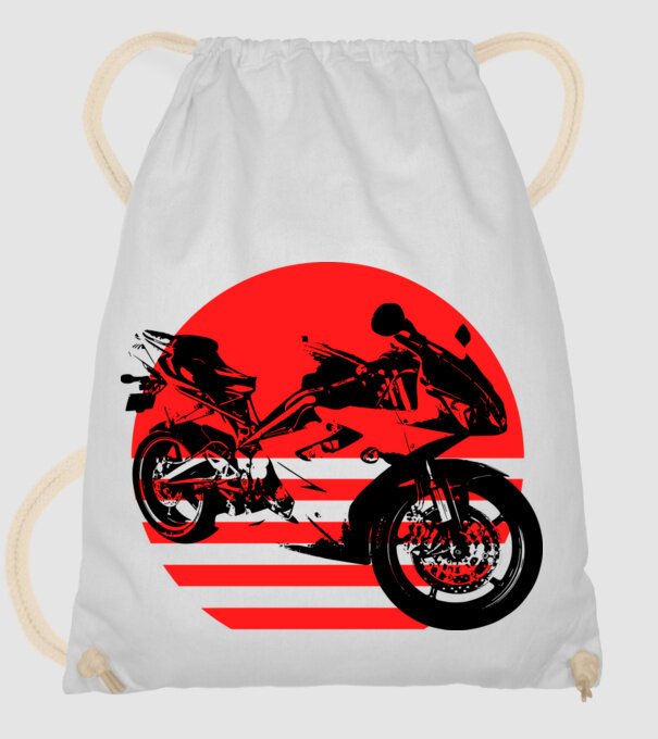 Katana model alb pe tricou