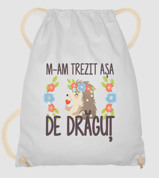 M-am trezit așa de drăguț model alb pe tricou