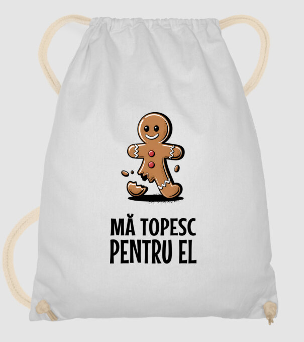 Mă topesc pentru el alb model alb pe tricou