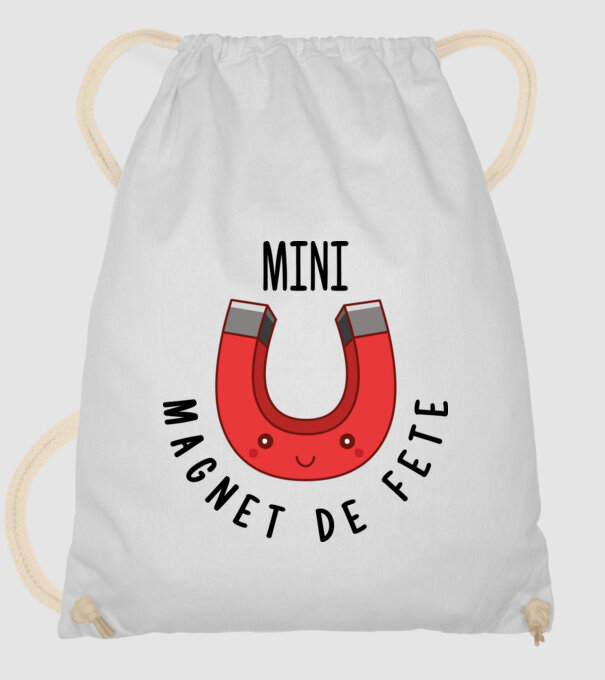 Mini magnet de fete model alb pe tricou