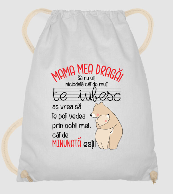 Mama Cât de minunat ești model alb pe tricou