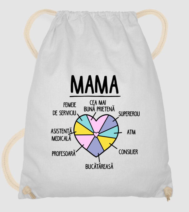 Mama cea mai bună prietenă, supererou model alb pe tricou