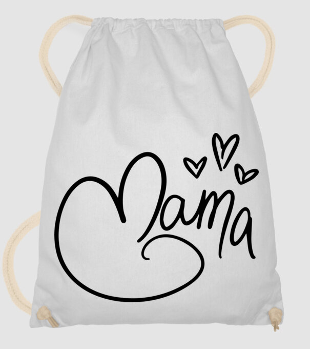 mama model alb pe tricou