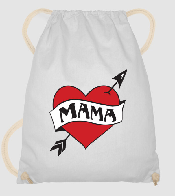 mama model alb pe tricou