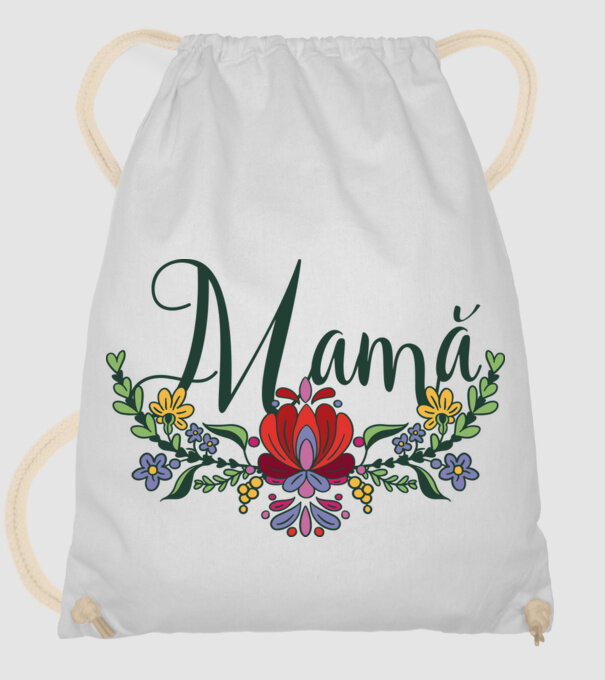 Mamă model alb pe tricou