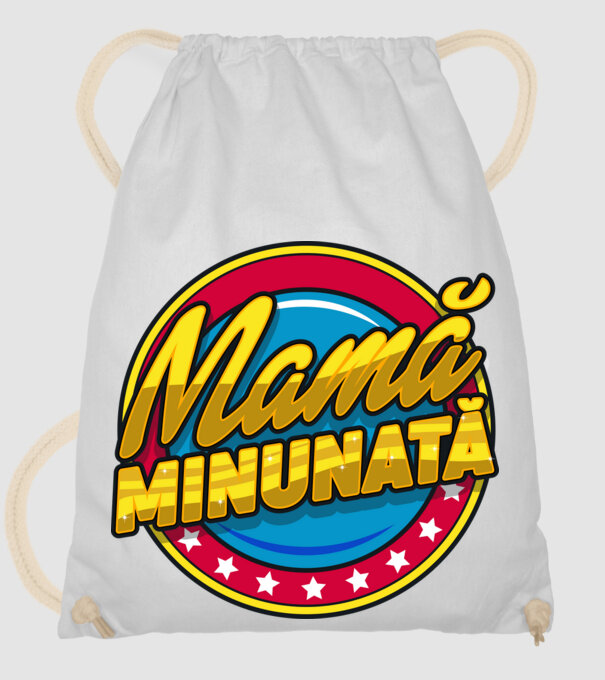 mamă minunată model alb pe tricou