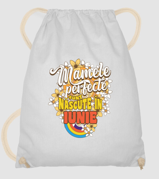 Mamele perfecte sunt născute în iunie. model alb pe tricou