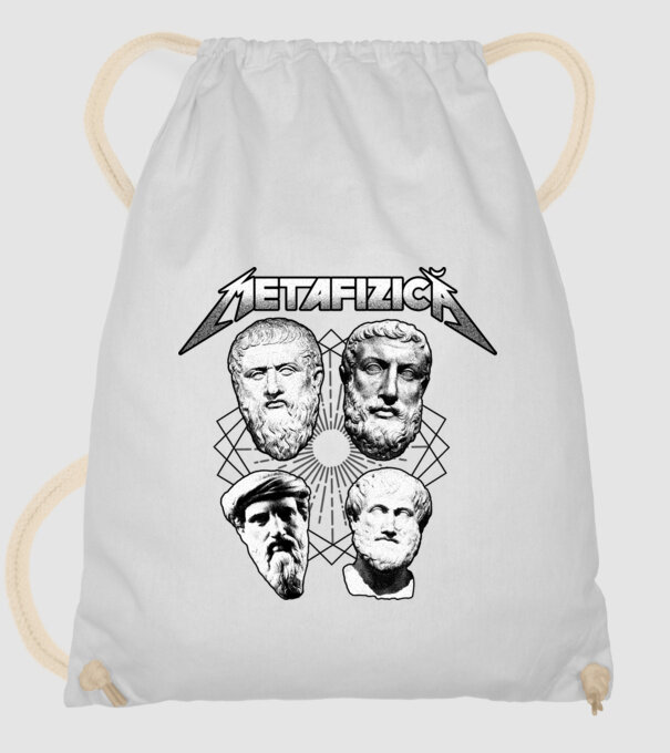 metafizică model alb pe tricou