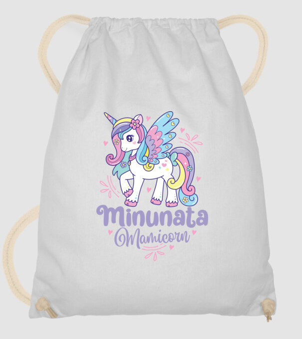 Minunata Mamicorn model alb pe tricou