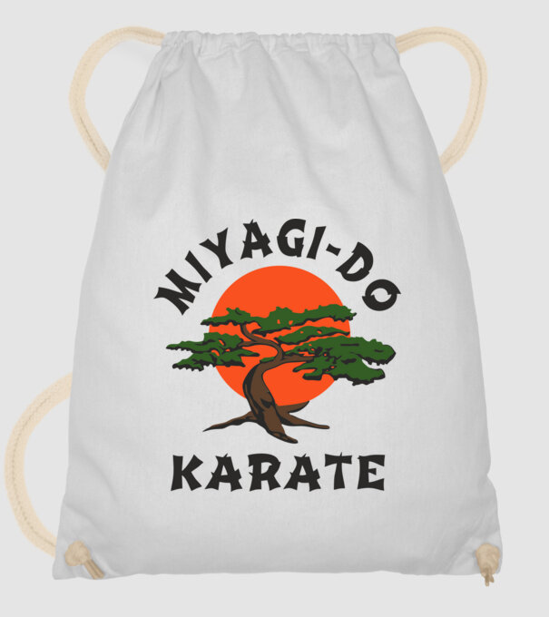 Miyagi-do karate cobra kai model alb pe tricou