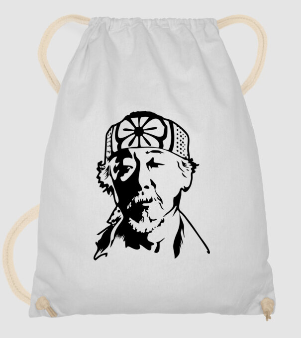 Miyagi head cobra kai model alb pe tricou