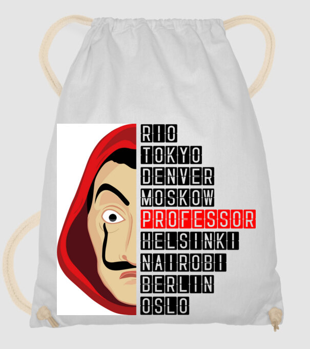 money heist cities model alb pe tricou
