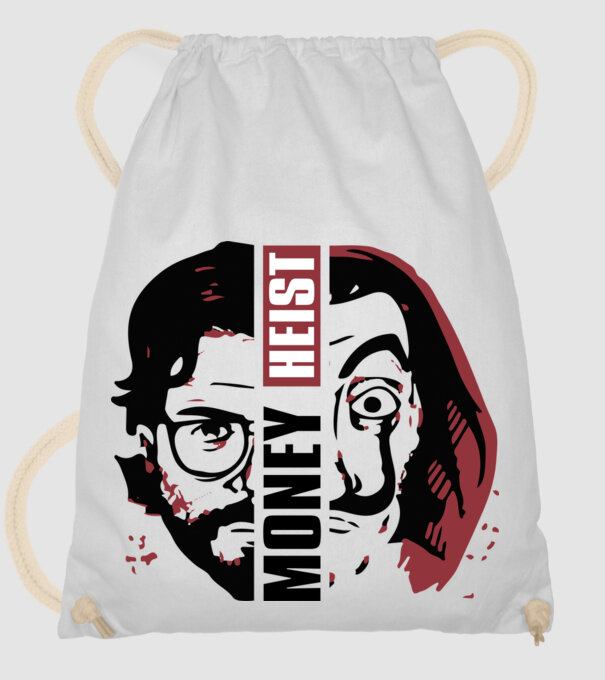 money heist professor model alb pe tricou