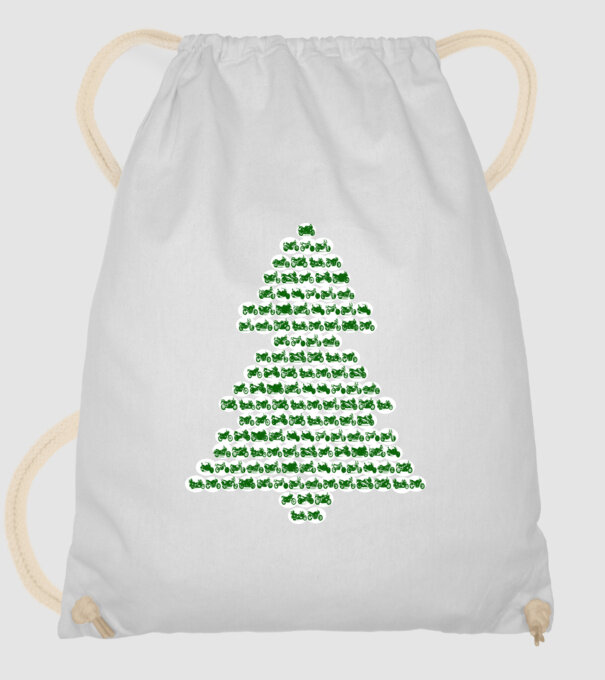 motorbike christtmas tree model alb pe tricou