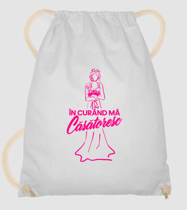 În curând mă căsătoresc model alb pe tricou