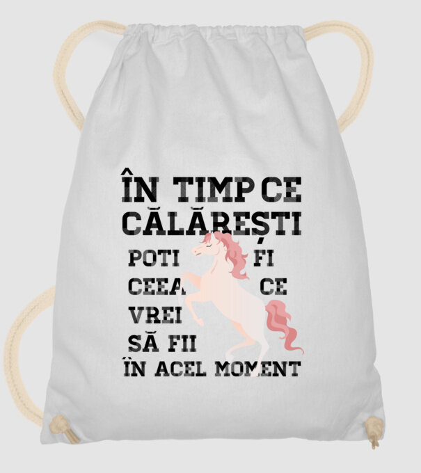 în timp ce călărești poți fi ceea ce vrei să fii - în acel moment model alb pe tricou
