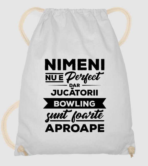 nimeni nu e perfect, dar jucătorii bowling sunt foarte aproape model alb pe tricou