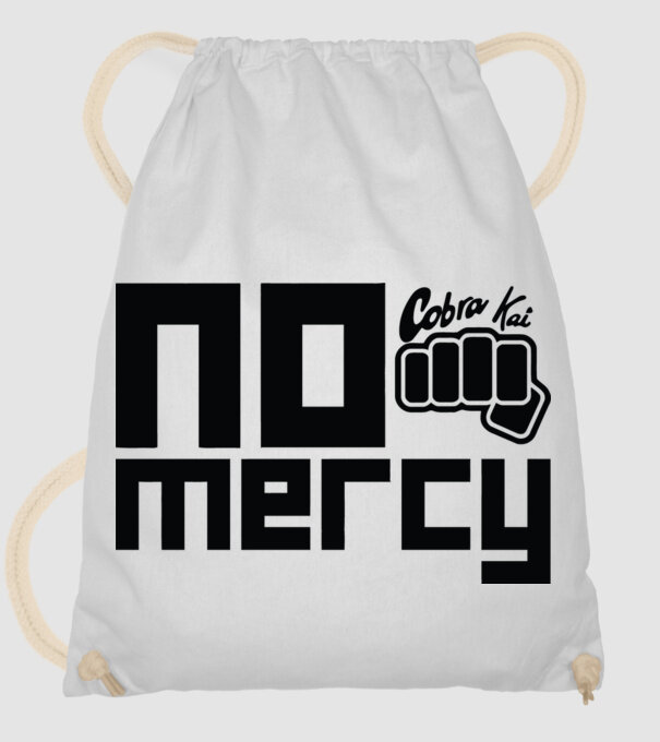 No mercy cobra kai model alb pe tricou