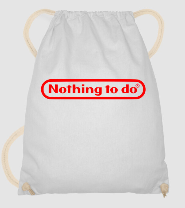 Nothing to do model alb pe tricou