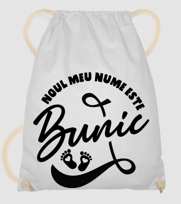 Noul meu nume este Bunic model alb pe tricou