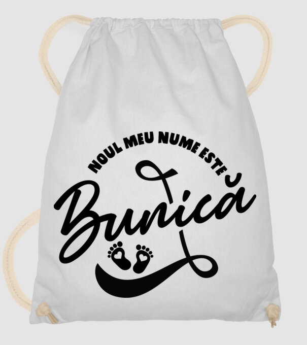 Noul meu nume este Bunică model alb pe tricou