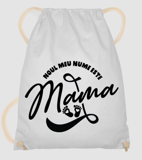 Noul meu nume este Mama model alb pe tricou