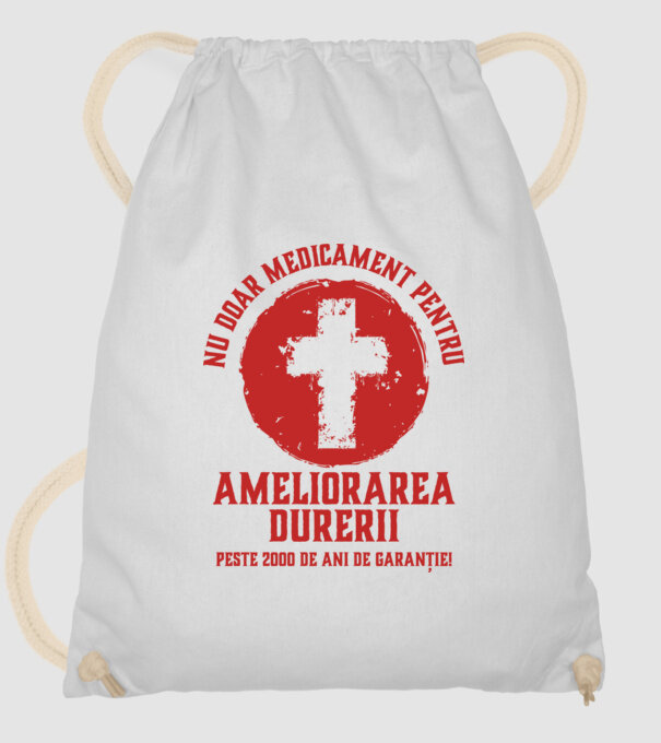 Nu doar medicament pentru ameliorarea durerii, peste 2000 de ani de garanție! model alb pe tricou