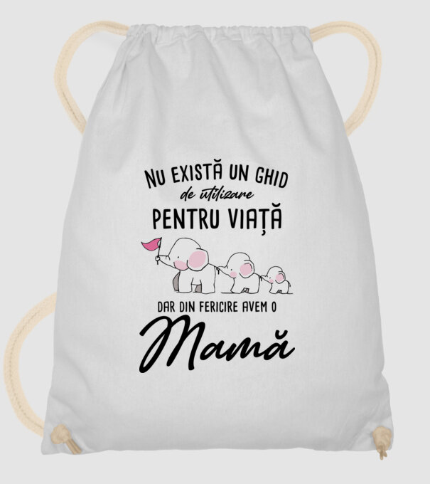 Nu există un ghid de utilizare pentru viață, dar din fericire avem o mamă model alb pe tricou