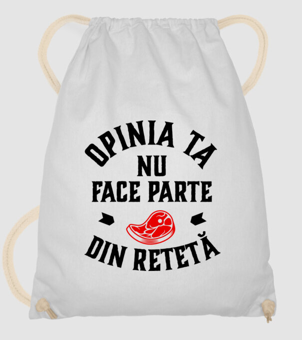 Opinia ta nu face parte din rețetă model alb pe tricou