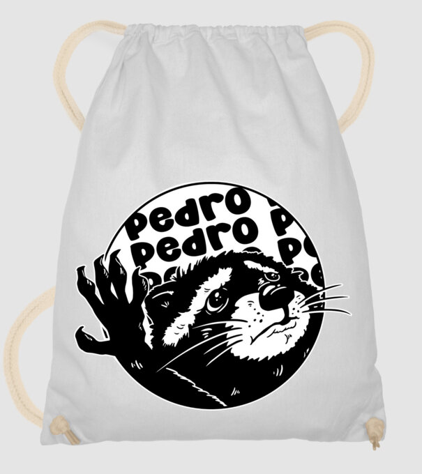 Pedro circle model alb pe tricou
