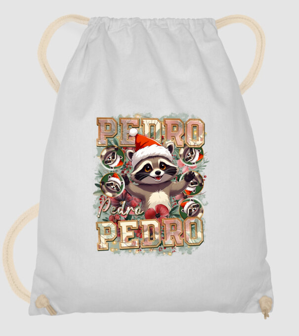 Pedro pedro flower xmas model alb pe tricou